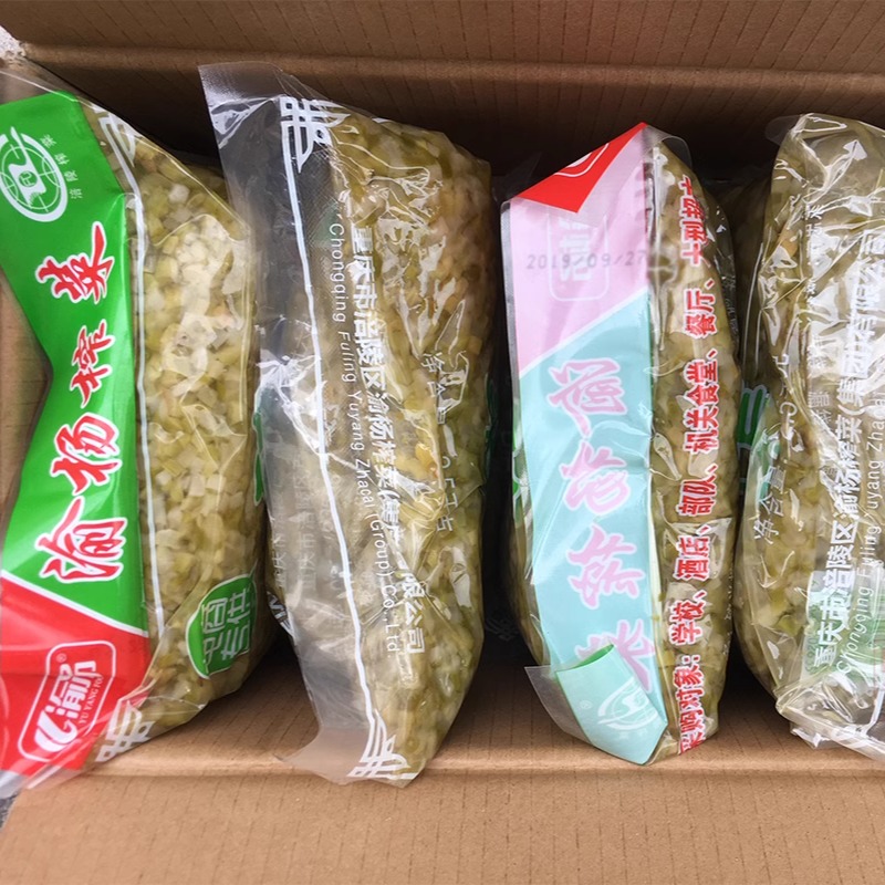 原味涪陵榨菜颗粒5斤 咸菜重庆小面豆花饭碎米丁商用家用大包装 - 图0