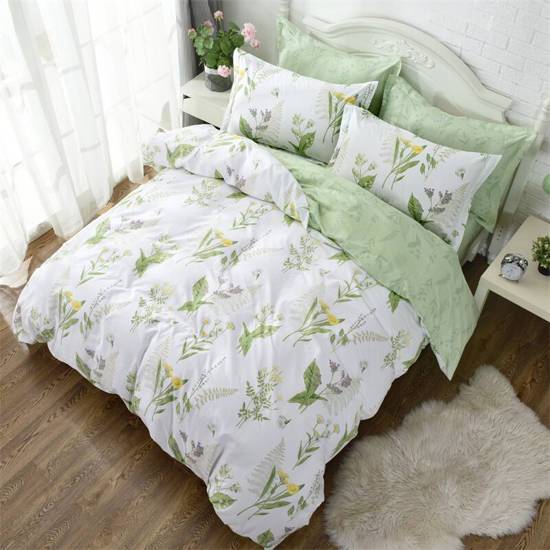 全棉田园风四件套床上用品纯棉小清新1.2m单人床单被套床笠三件套,淘宝优惠券,粉丝福利购,淘宝优惠卷