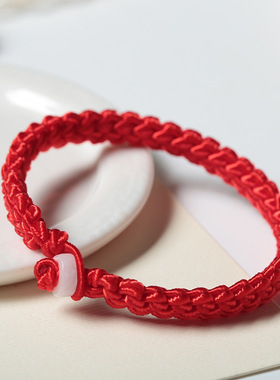 大红本命年纯手工编织