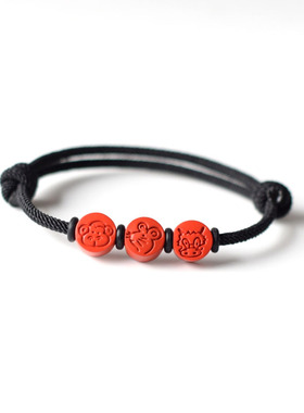 男女通用红砂国风原创手工手绳