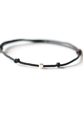 男女通用925银国风细款手工手绳