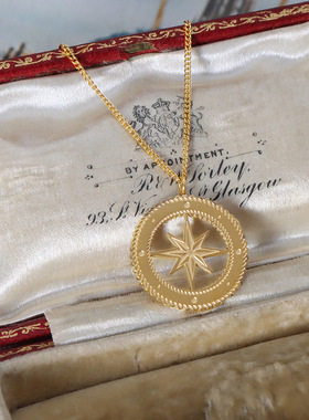 ins风小众时尚吊坠项链钛钢镀