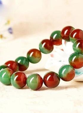 本命年巴西玛瑙手链孔雀玛瑙手链手串男女款饰品地毯会销礼物