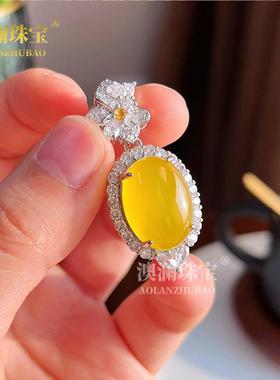 本命年白冰黄玉帝王绿三色都有玉髓吊坠鸽子蛋时尚潮流吊坠小挂件