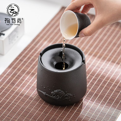 烟灰缸创意家用个性潮流客厅防飞灰带盖办公室ins风陶瓷烟缸定制 - 图1
