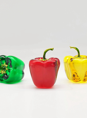 家居装饰品水晶辣椒小清新
