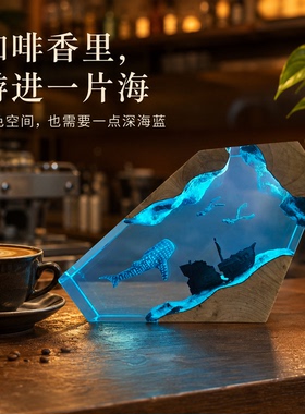 咖啡甜品奶茶店吧台记忆点装饰