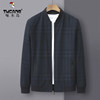Plaid Jacket Woodpecker Baseball Collar Spring Autumn