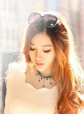 黑色不规则流苏手工编织蕾丝项链