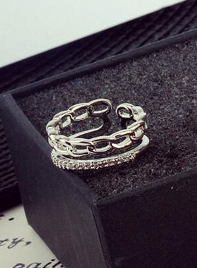 简约百搭微镶不锈钢锆