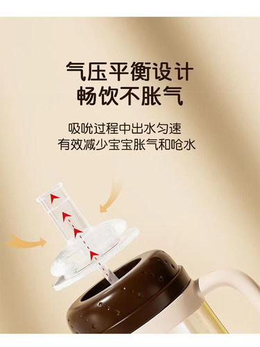 适用NEVS尼维森吸管配件奶瓶奶嘴学饮杯水嘴直饮重力球婴儿 - 图2