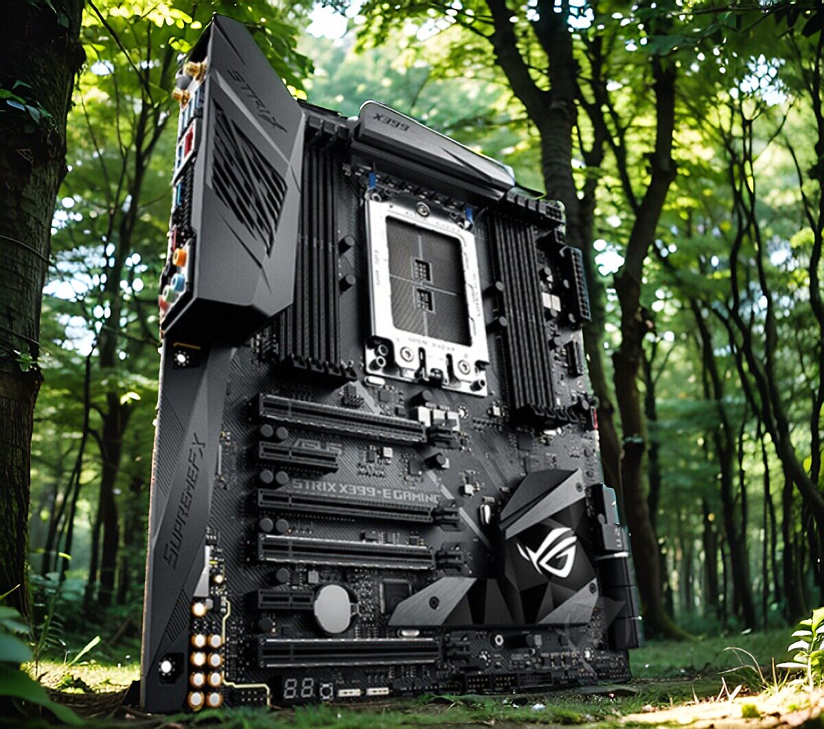 Asus/华硕 ROG STRIX X399-E GAMING台式机主板 LGA1151针脚 DDR4 - 图0