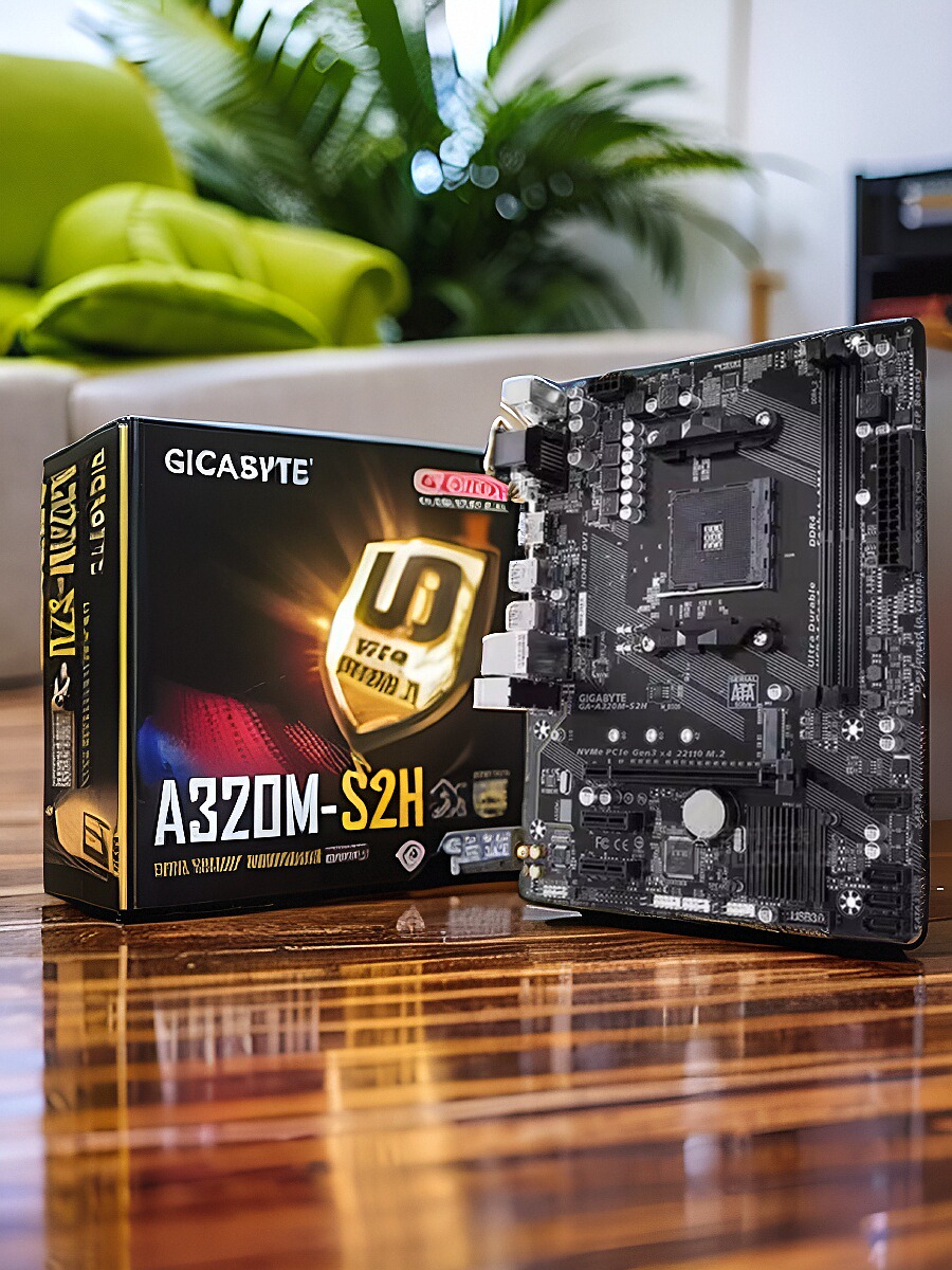 Gigabyte/技嘉 A320M-S2H 台式机游戏主板 AMD A320 - 图0