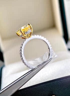 设计师品牌纯银镶嵌宝石轻奢欧美时尚鸽子蛋爆款女情人节礼物戒指