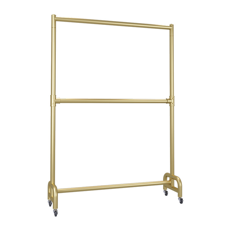 可升降晾衣架置地双杆多层衣帽架阳台折叠双层落地凉衣服架子带轮,淘宝优惠券,粉丝福利购,淘宝优惠卷