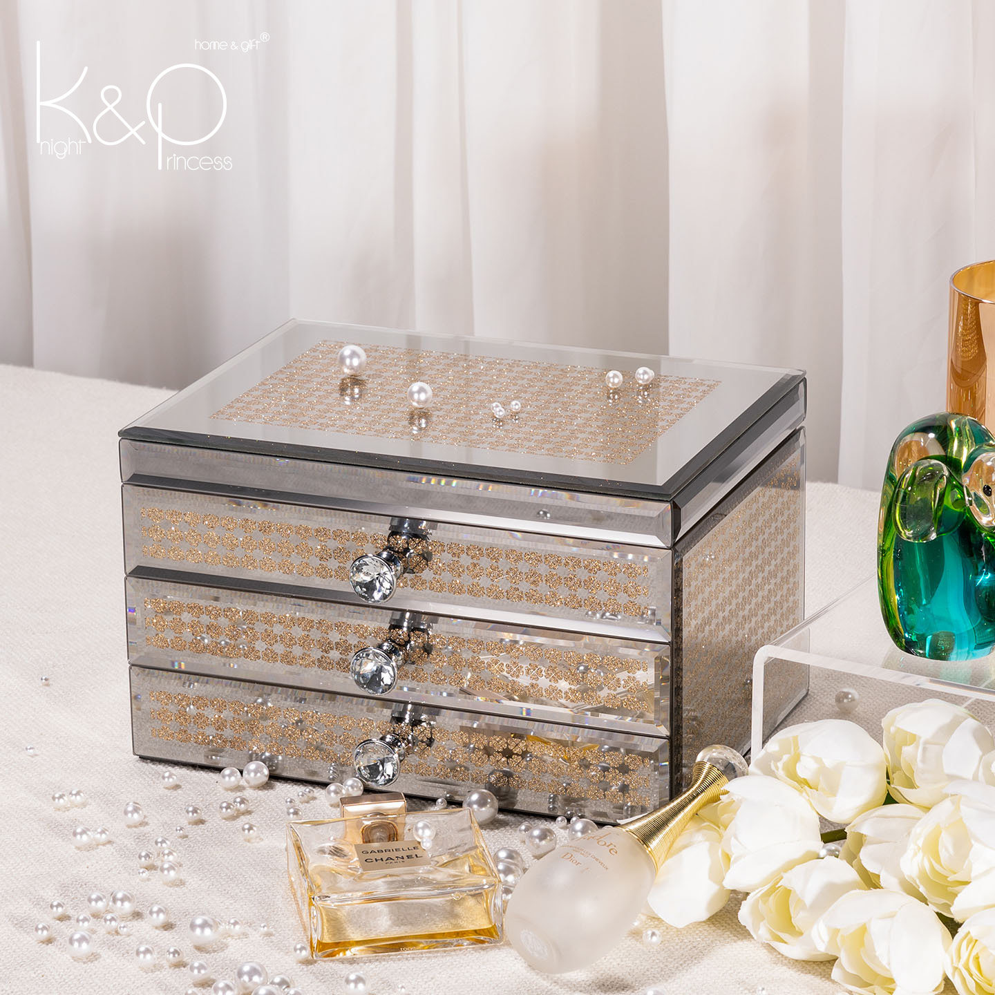 KP high-end exquisite jewelry storage box