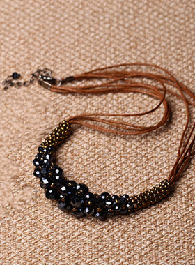 绿色民族风项链女复古脖子饰品