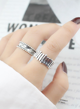 戒指女ins潮小众设计网红食指