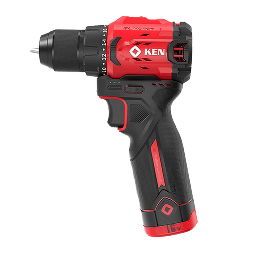 KEN锐奇新款手电钻16V小钢炮电钻无刷锂电手枪钻7316X专业充电钻 - 图3