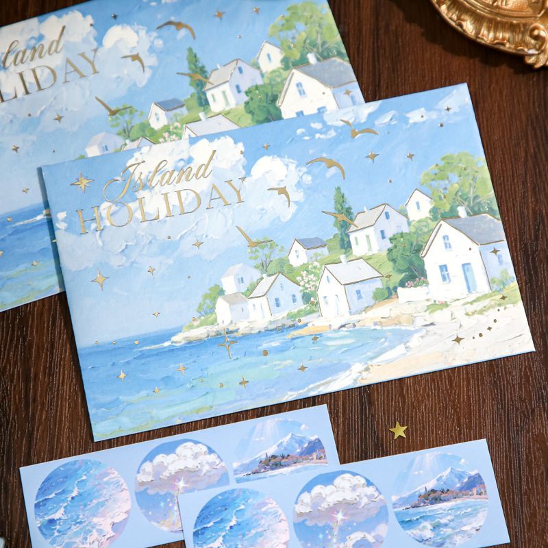 Mr. Paper Light and Shadow Dream Series Envelopes with Sealing Stickers