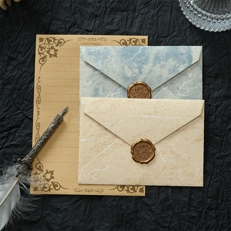 Golden Years series letter paper and envelope set