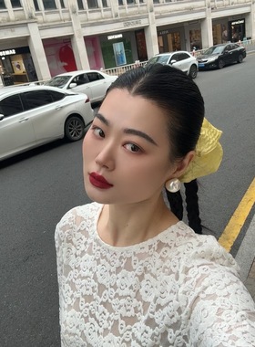 大花朵项链颈链锁骨项链