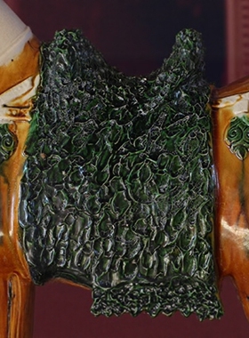 唐三彩陶瓷马到成功摆件仿古马