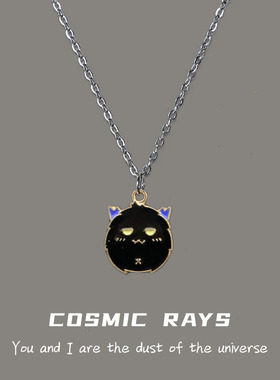 白色恶魔万圣节吊坠项链男合金