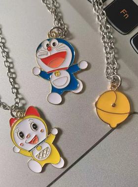 宇宙射线叮当猫项链可爱卡通