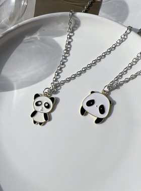 熊猫百搭可爱项链卡通