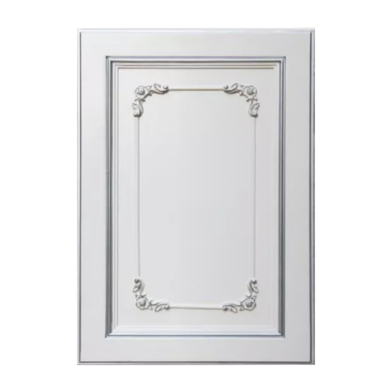 法式实木柜门定制白色欧式衣柜门美式橱柜门定做原木烤漆门板订制 - 图3