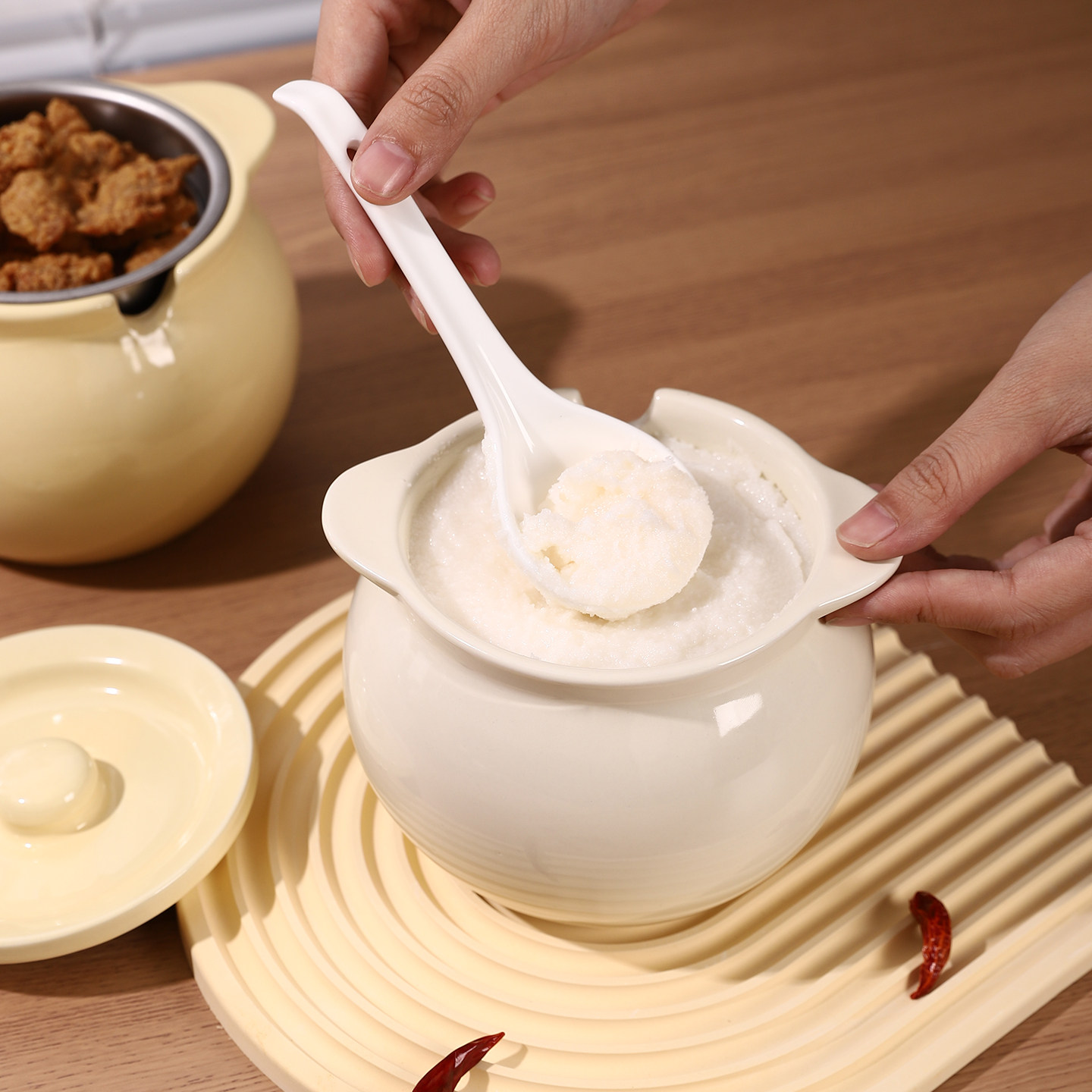 带盖陶瓷猪油罐家用可放冰箱储物罐耐高温存储罐食品级调料罐油坛,淘宝优惠券,粉丝福利购,淘宝优惠卷