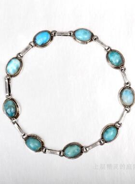 庭院欧美风拉利玛925银古董手链