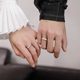 Genuine couple ring sterling silver pair s999 ring luxury niche design Chinese Valentine's Day gift for girlfriend DIY