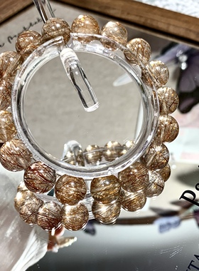 皮皮pipi | 天然高品质爆闪维纳斯红铜发晶手串一物一图招财发晶