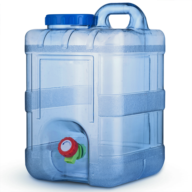 户外水桶家用储水用纯净矿泉水桶带龙头车载大容量装水饮水蓄水箱-图3
