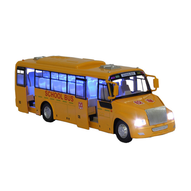 Colorful Person Comes Real 132 Alloy School Bus Model Toys