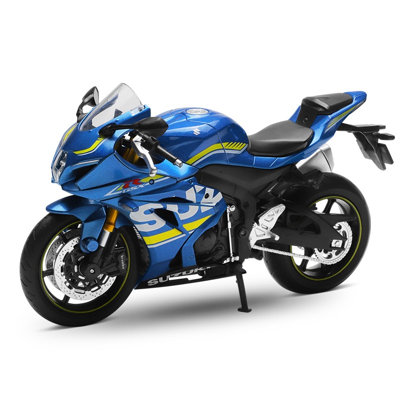 彩珀成真1:12CCA合金仿真铃木GSX-R1000摩托车赛车模型儿童玩具男 - 图0