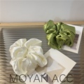 亮色系纯色大肠圈mone发圈女韩版 网红仿真丝简约头绳可爱日系发绳