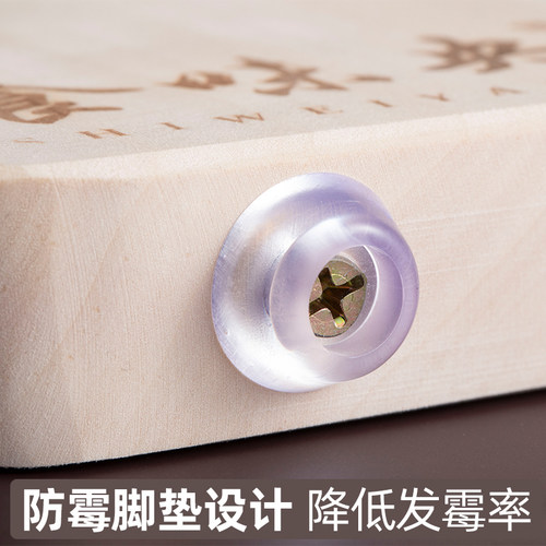柳木菜板实木整木面板砧板长方形砧板大号厨房刀板案板家用切菜板 - 图3