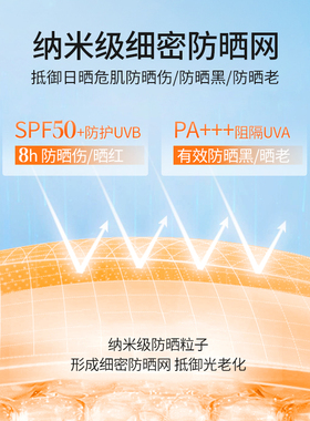 泰国进口VC防晒霜 水感清透防水防紫外线 不假白户外