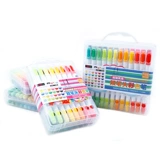 Двусторонняя акварель, мелки, экологичная кисть, подарочная коробка, 24 цветов, 36 цветов