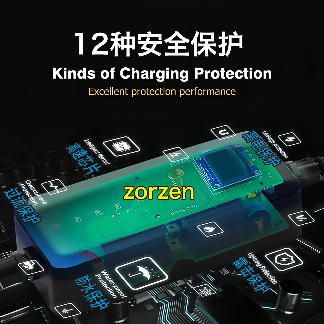 欧标CCS2电动车type2充电枪香港澳门新加坡teslaBYD充电7KW22KW-图1