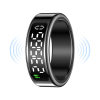 Smart display ring AI touch digital display camera heart rate blood oxygen sleep health step counting HRV wearable