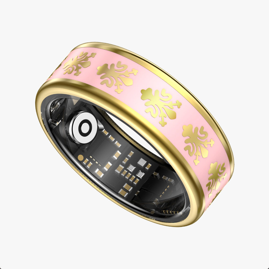Smart Ring Enamel Heart Rate Blood Oxygen Sleep HRV Heart Rate Variability Stress Test Health Ring