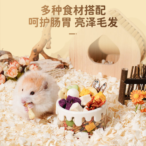 仓鼠零食金丝熊粮食冻干面包虫小零食饼干营养用品大礼包磨牙专用 - 图3