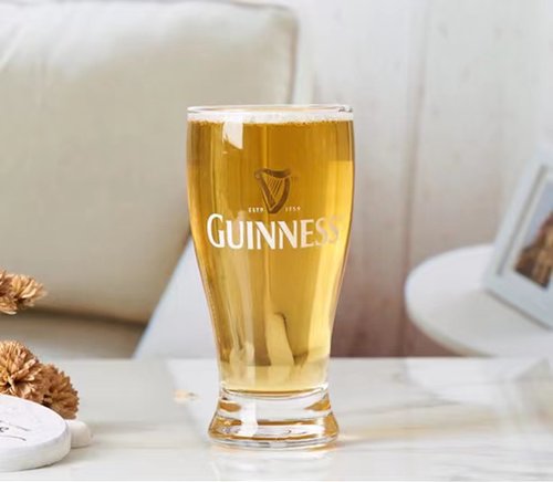 健力士啤酒杯Guinness爱尔兰黑啤精酿啤酒加厚健力士专用500ml杯-图1