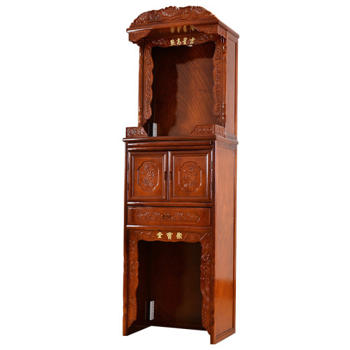 佛龛立柜供桌供台实木佛柜神柜财神柜观音柜中门神龛拜柜神楼神台 - 图3