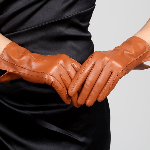 WARMEN Перчатки, демисезонный утепленный удерживающий тепло импортный комплект, из натуральной кожи