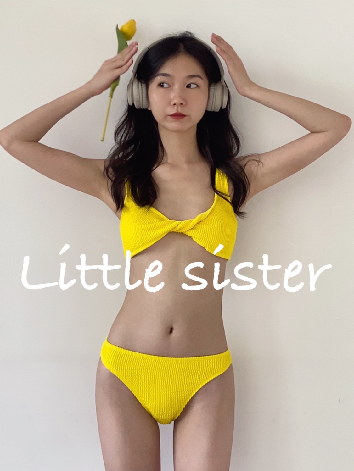 【little sister】小众背心分体比基尼性感低腰泳衣显白瑶瑶同款 - 图1